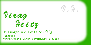 virag heitz business card